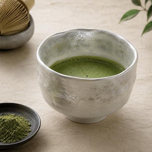 有田焼 抹茶碗 銀霜